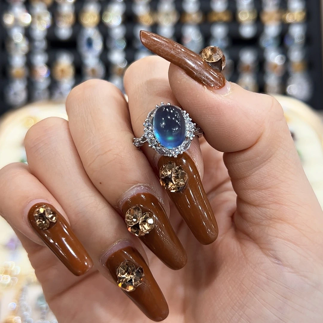 水晶金色拖不保色介意慎拍银托不掉色银S925镶嵌大**?