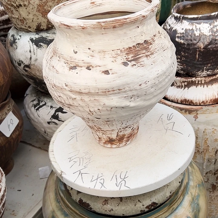 景德镇精品花盆栽适口17高27