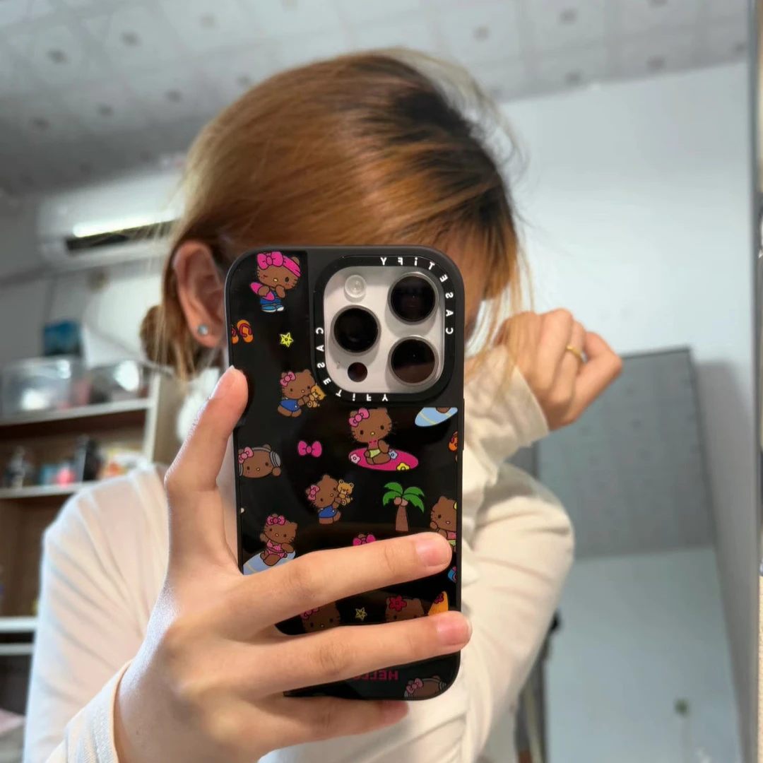 CASETiFY联名沙滩黑皮适用于iPhone16promax手机壳1514磁吸13/12