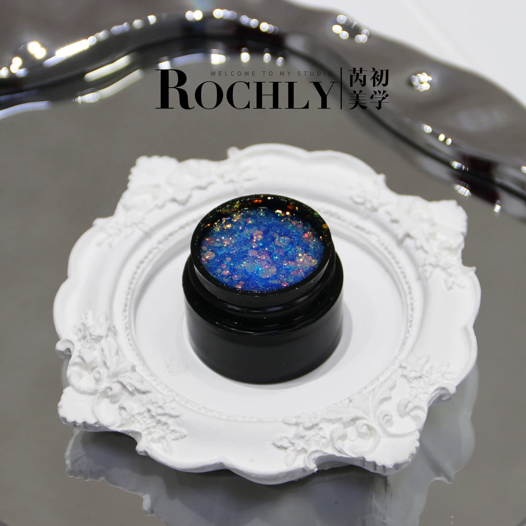 【海神嫁衣亮片胶】罐装甲油胶新款夏季清新亮片胶美甲店专用