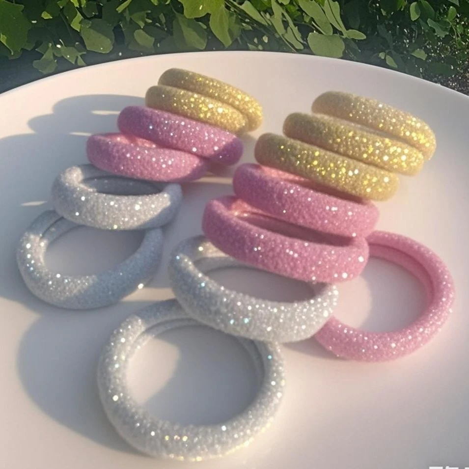 2025新款洋气亮丝头绳气质百搭成人发绳扎头发马尾发圈可爱发饰