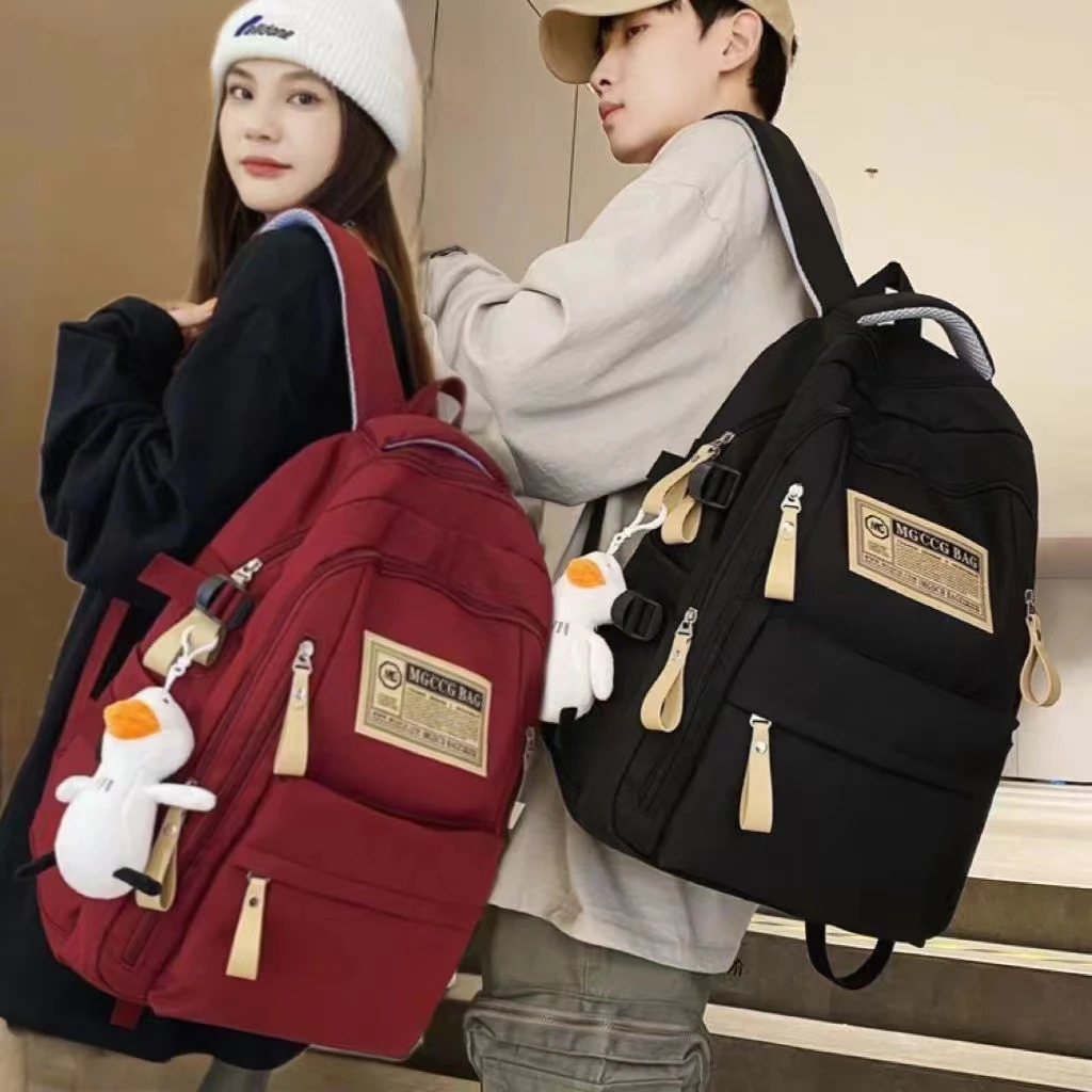 【新疆包邮乌市直发】复古百搭减负双肩包学院风初中生高中学生书包