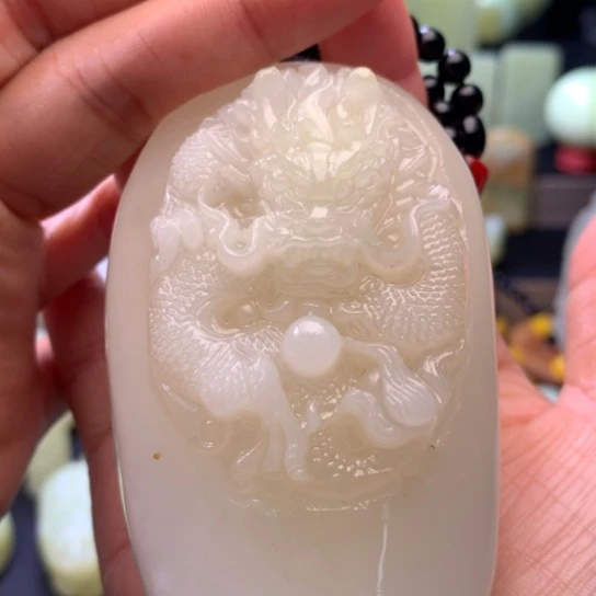 石材方解石手把件