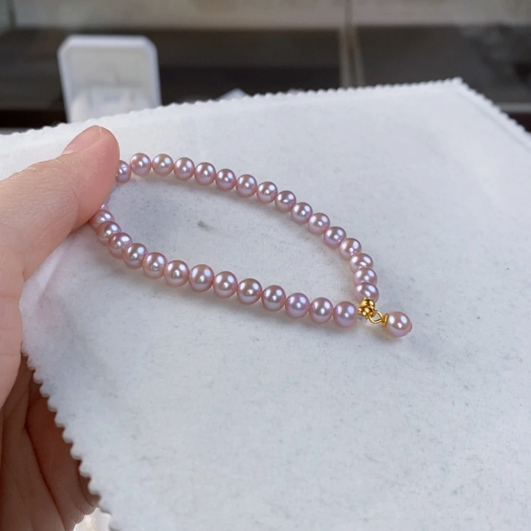 淡水珍珠手绳银S925镶嵌