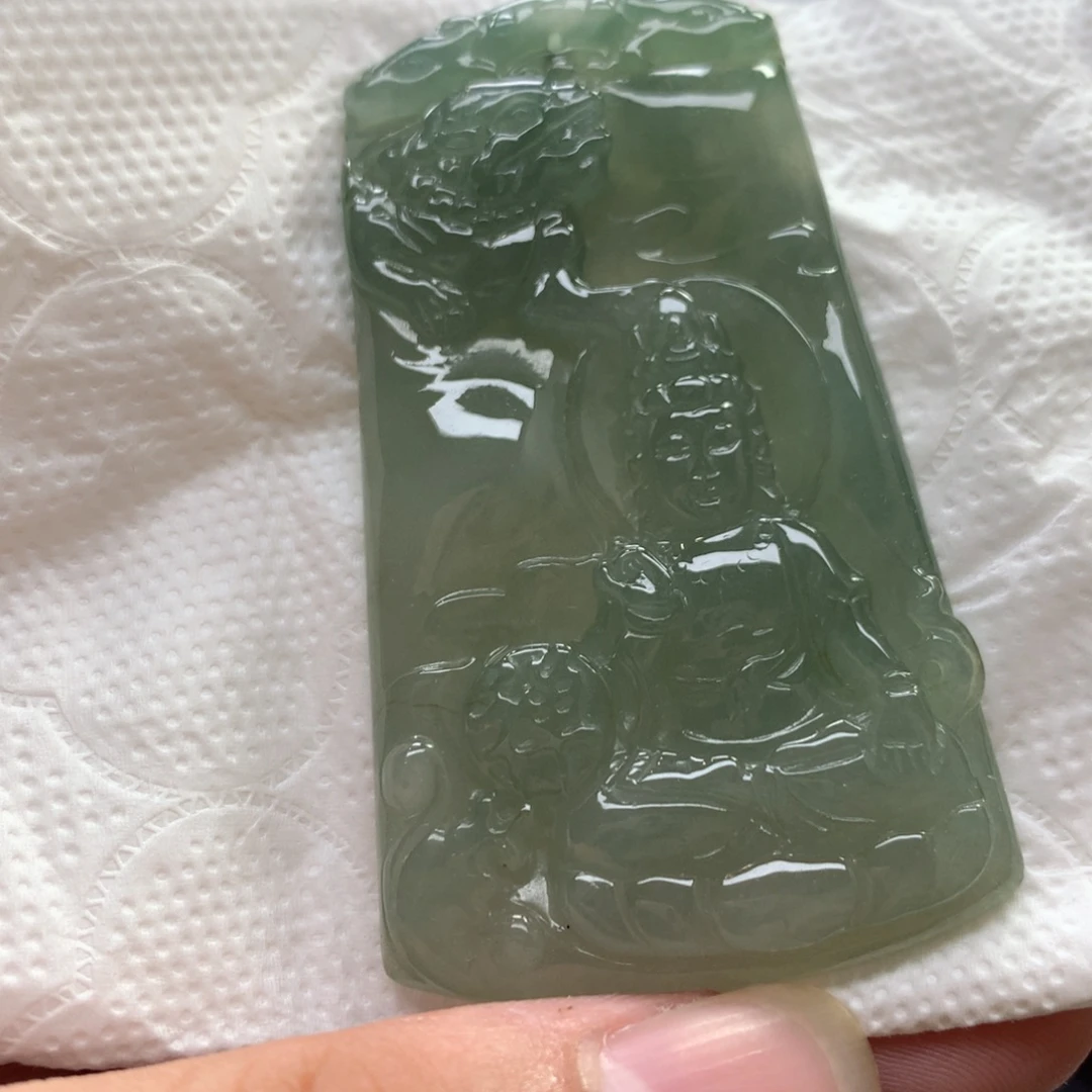 叫***姐翡翠未镶嵌颈饰翡翠