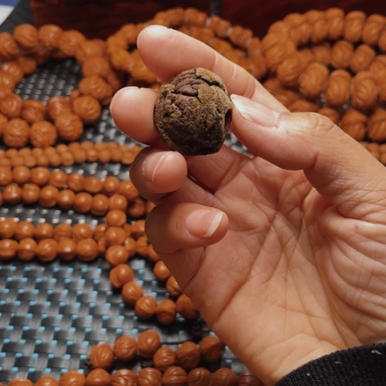 桃核手串小**了龙纹桃核18