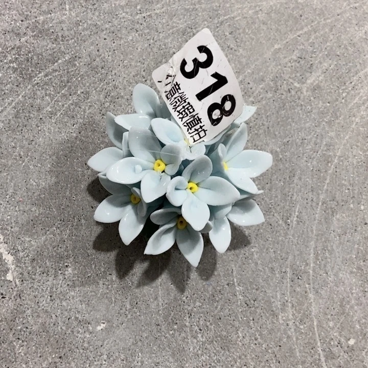 摆件关*手工制作陶瓷花