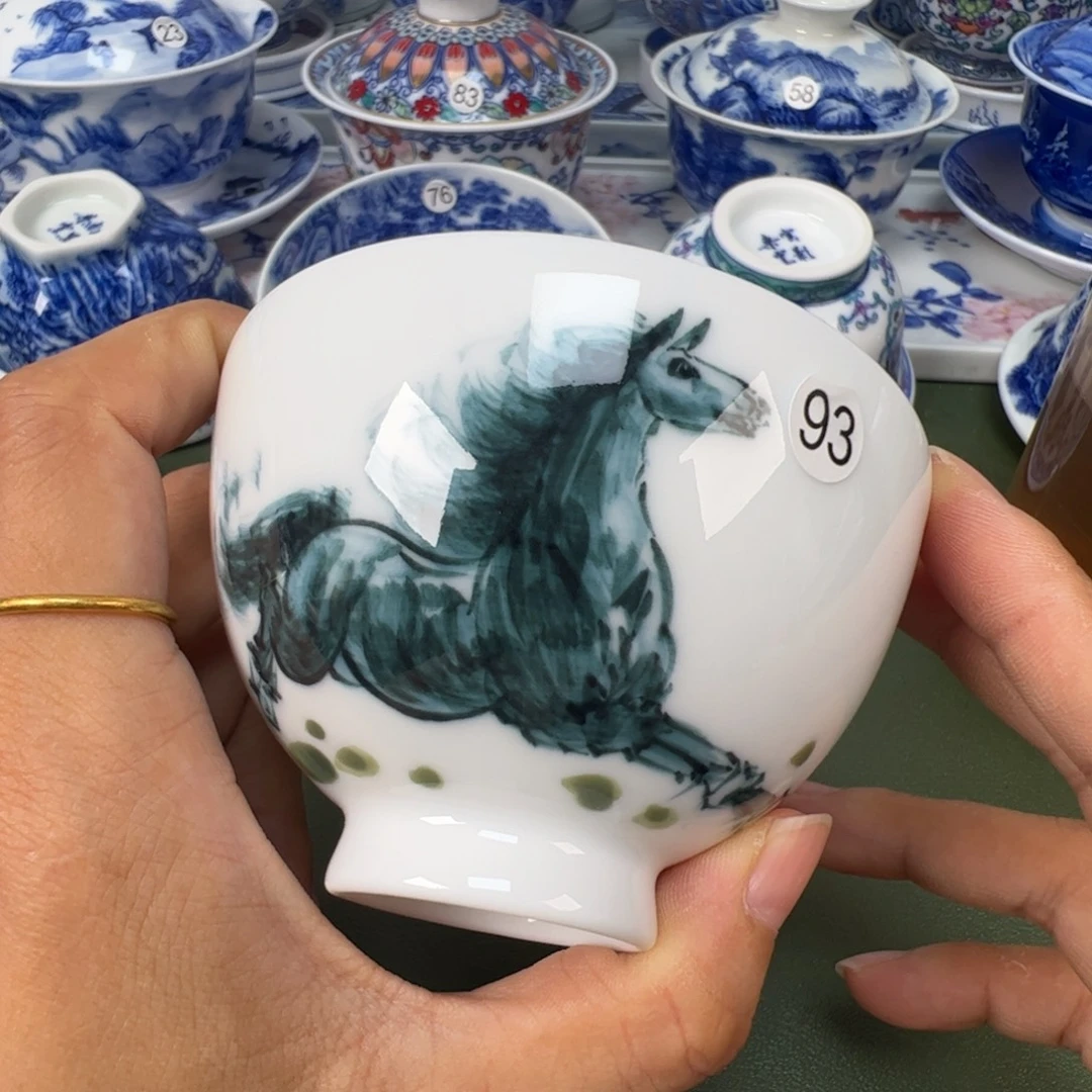 景德镇纯手工纯手绘茶具木木93