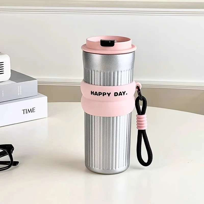 英国【轻奢】CoopKoop双饮简约杯子不锈钢保温杯女生高颜值吸管水杯