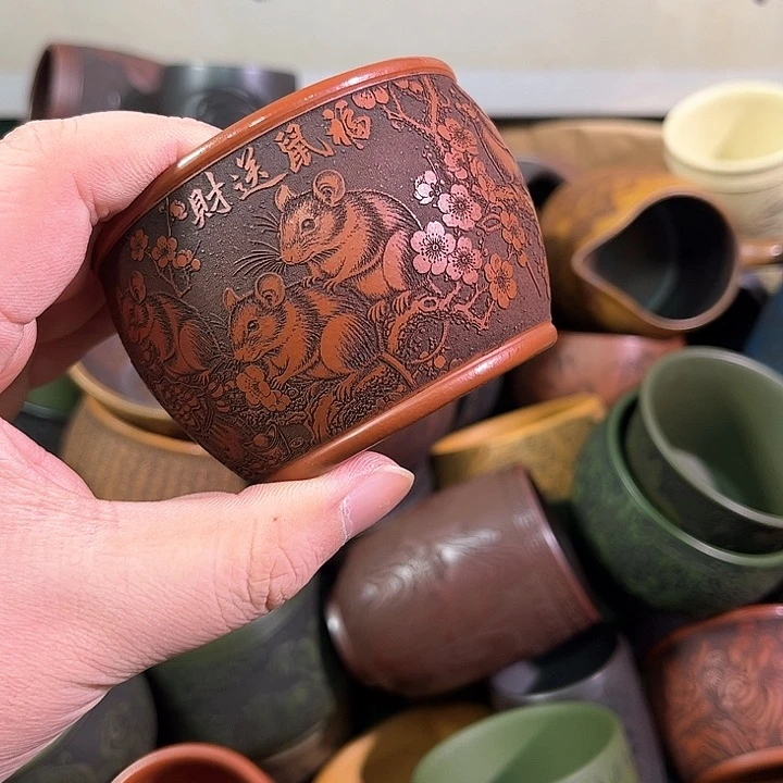 茶杯紫砂全手工紫砂主人杯