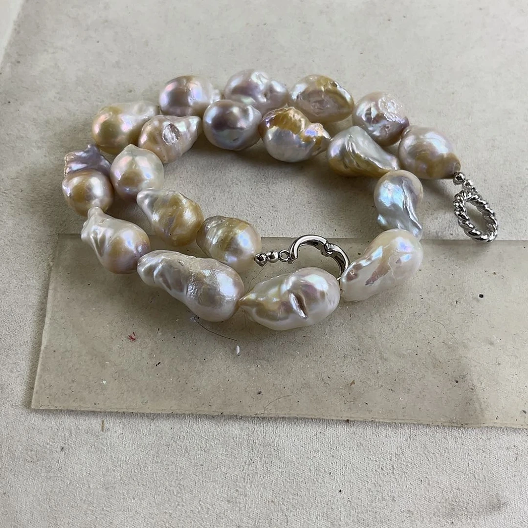 淡水珍珠未镶嵌项链【纯恬】