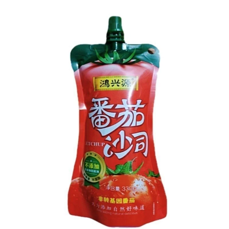 鸿兴源番茄酱沙司挤挤装330克披萨无添加家用番茄酱汉堡挤压儿童