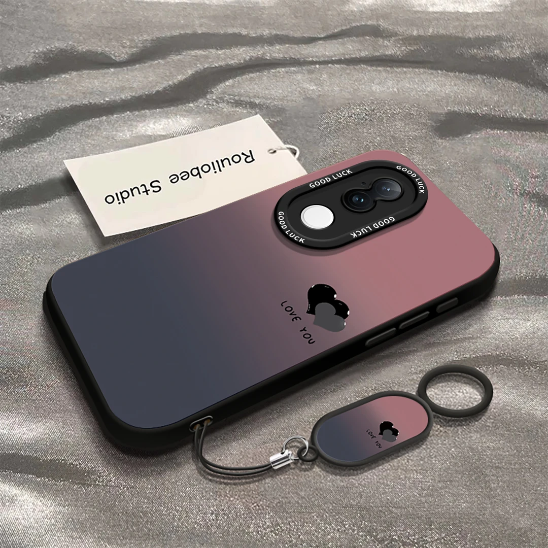 渐变爱心适用vivos20手机壳新款vivos20pro保护壳s20的全包防摔s2