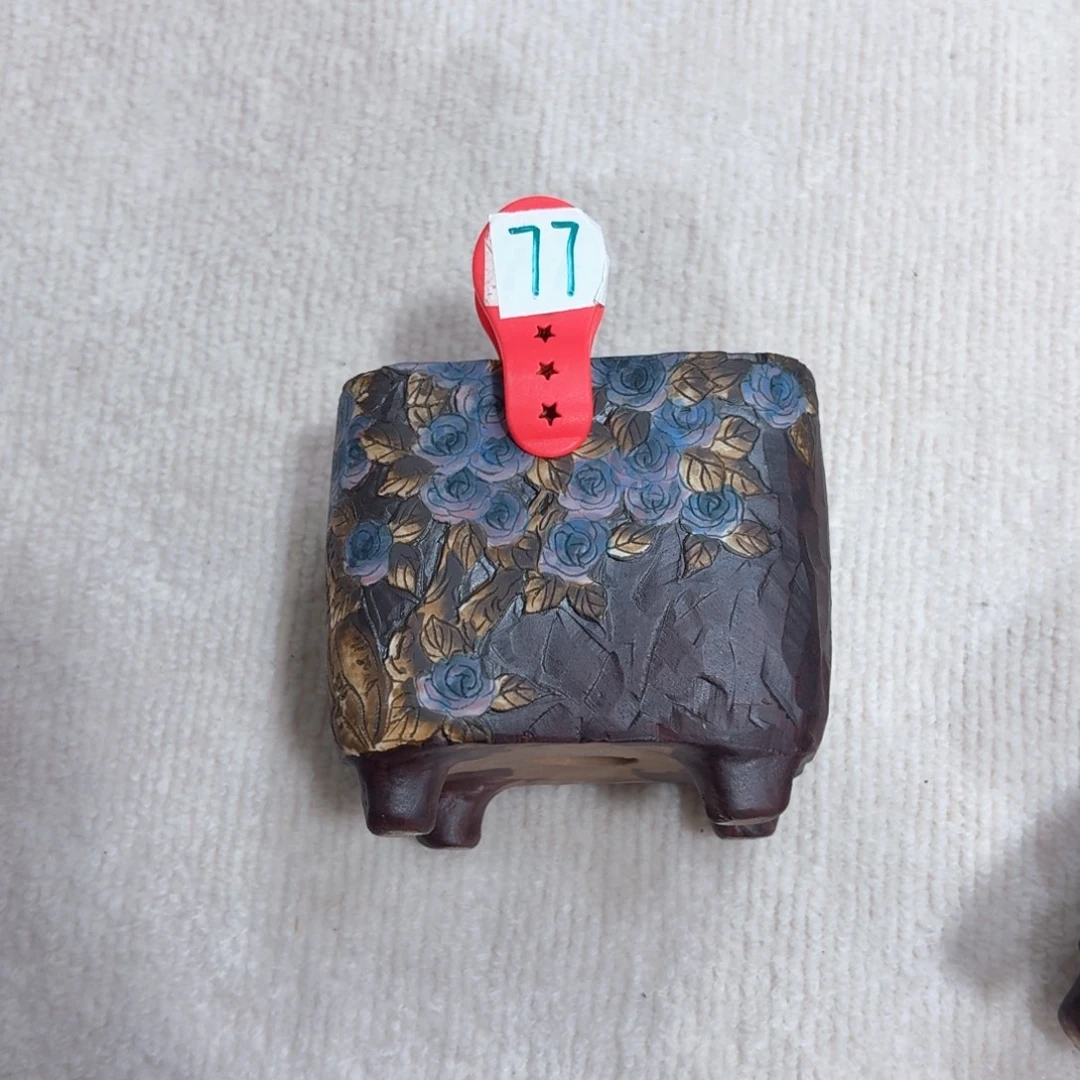 甜***）紫砂花盆陶瓷多肉花盆精品
