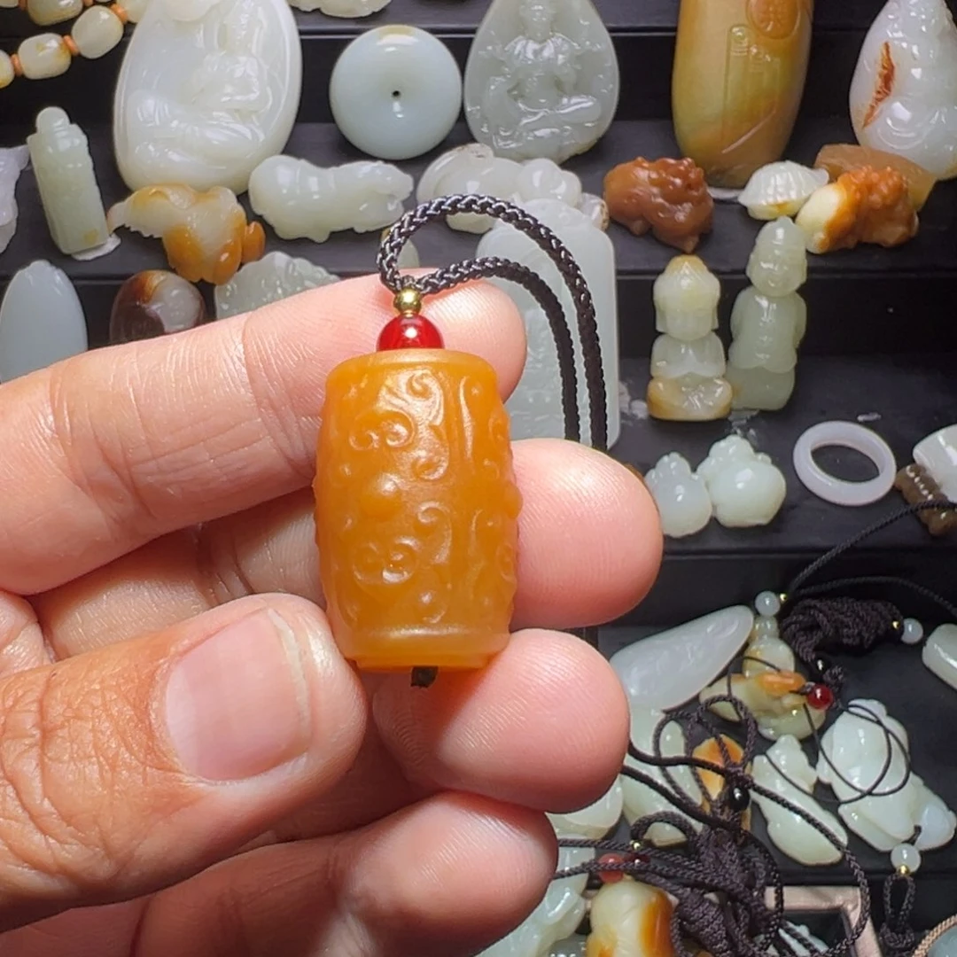 和田玉未镶嵌颈饰秋*夜