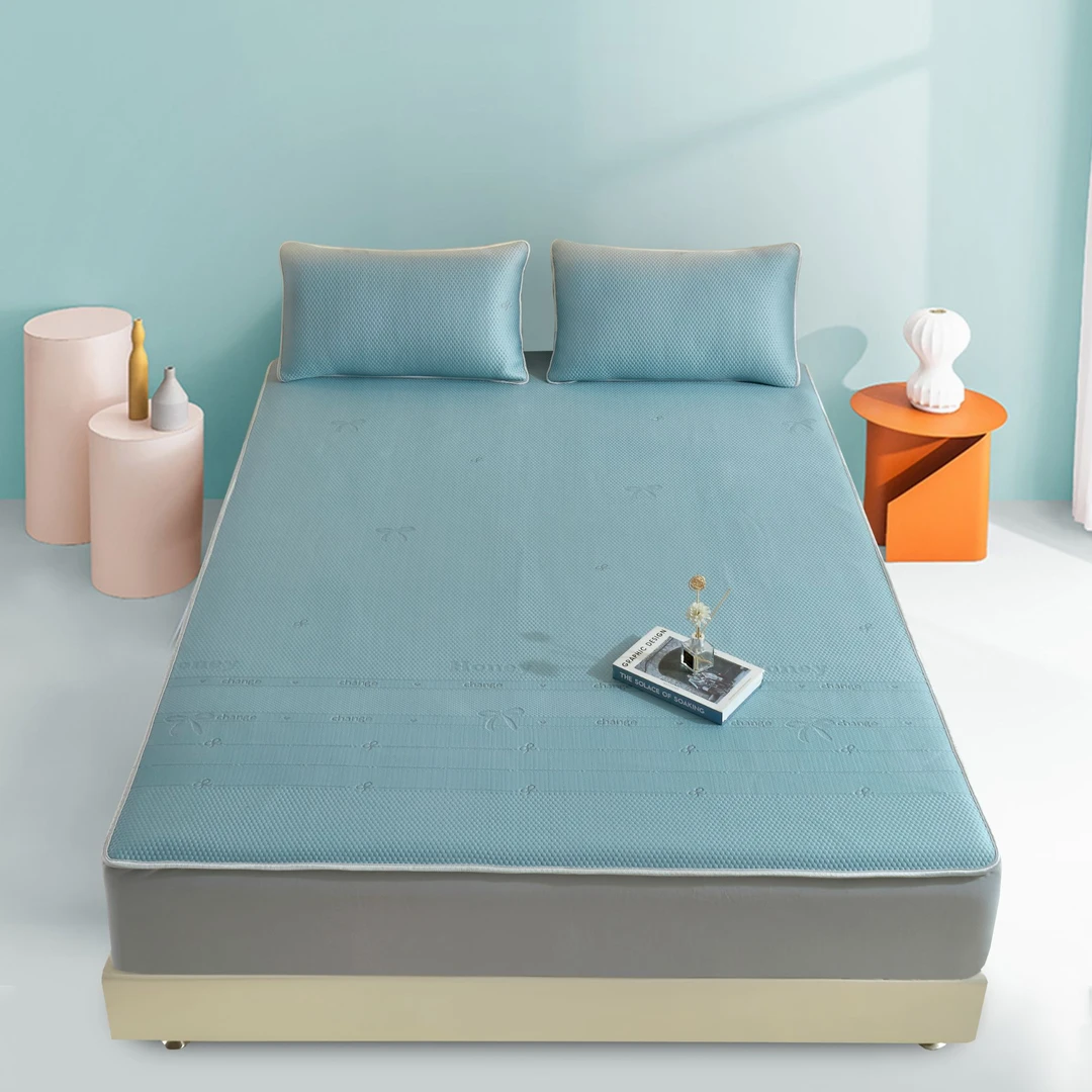 母婴级别冰豆豆夏季透气床笠凉席三件套可水洗空调房学生宿舍凉席