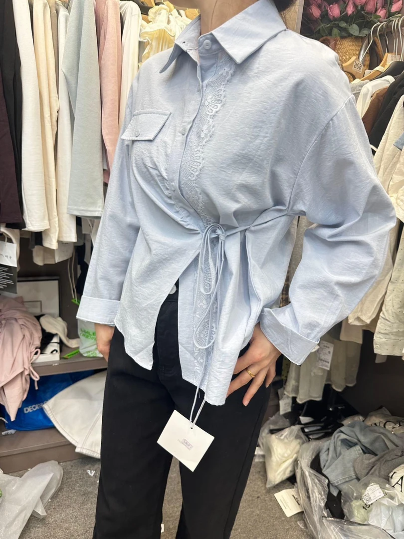 杨哥严选蕾丝衬衫51017