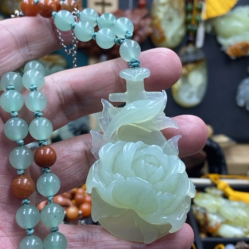 【闪购商品】蛇纹石玉吊坠未镶嵌