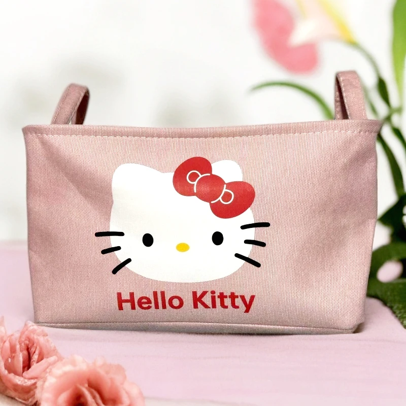 HelloKitty布艺收纳筐整理袋收纳袋收纳筐可移动大容量粉色可爱