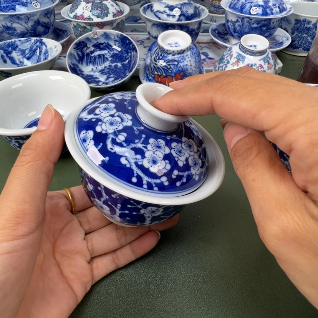 景德镇纯手工纯手绘茶具木木18