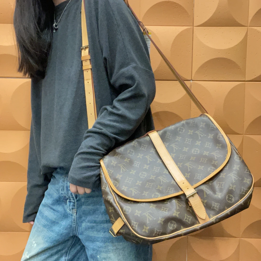 95新 LouisVuitton/路易威登 【KK】 88 1149 老花双子星翻盖单肩包