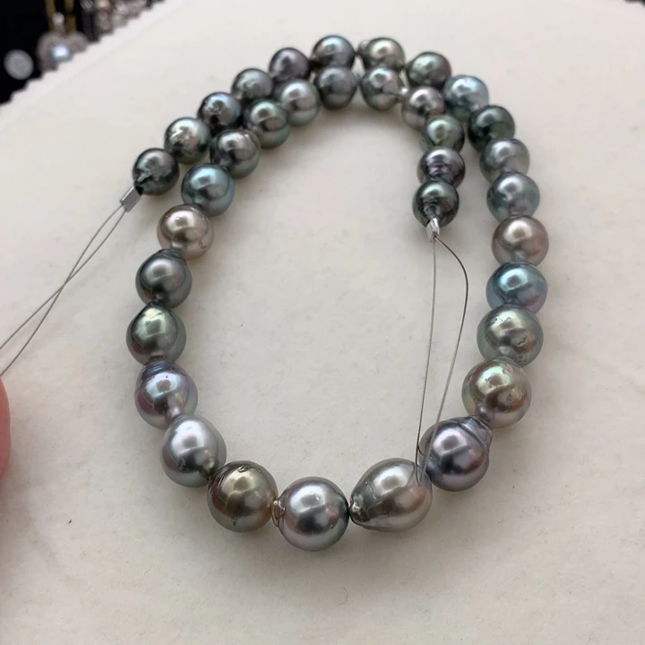 银S925镶嵌项链海水珍珠