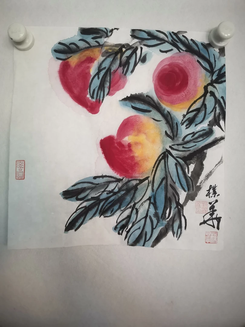 写意花鸟《寿比南山》