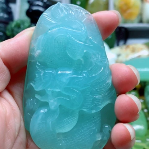 蛇纹石玉未镶嵌手把件