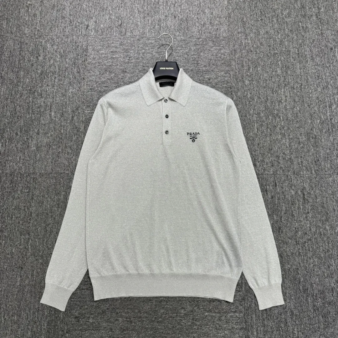 未使用 Prada/普拉达 汤/P235907671/细闪 经典logo 针织衫 52