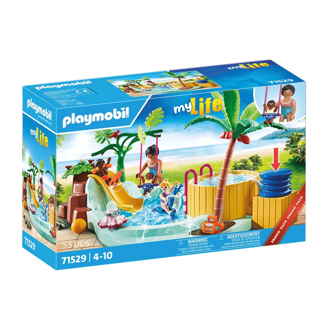 摩比世界 71529 孩子们的泳池 科学育儿