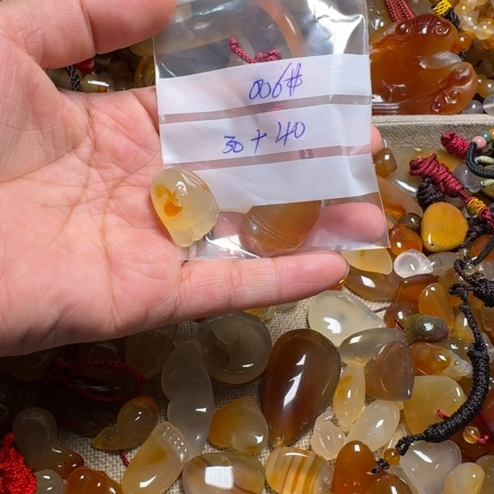 玛瑙/玉髓颈饰未镶嵌夜*006