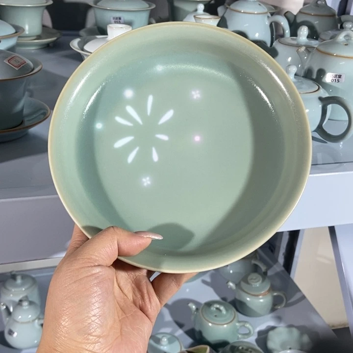 瓷片微瑕仿古釉盘子888