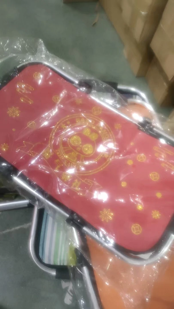 AA多色红色居多可折叠保鲜冷藏野餐篮收纳篮 发1介意勿拍
