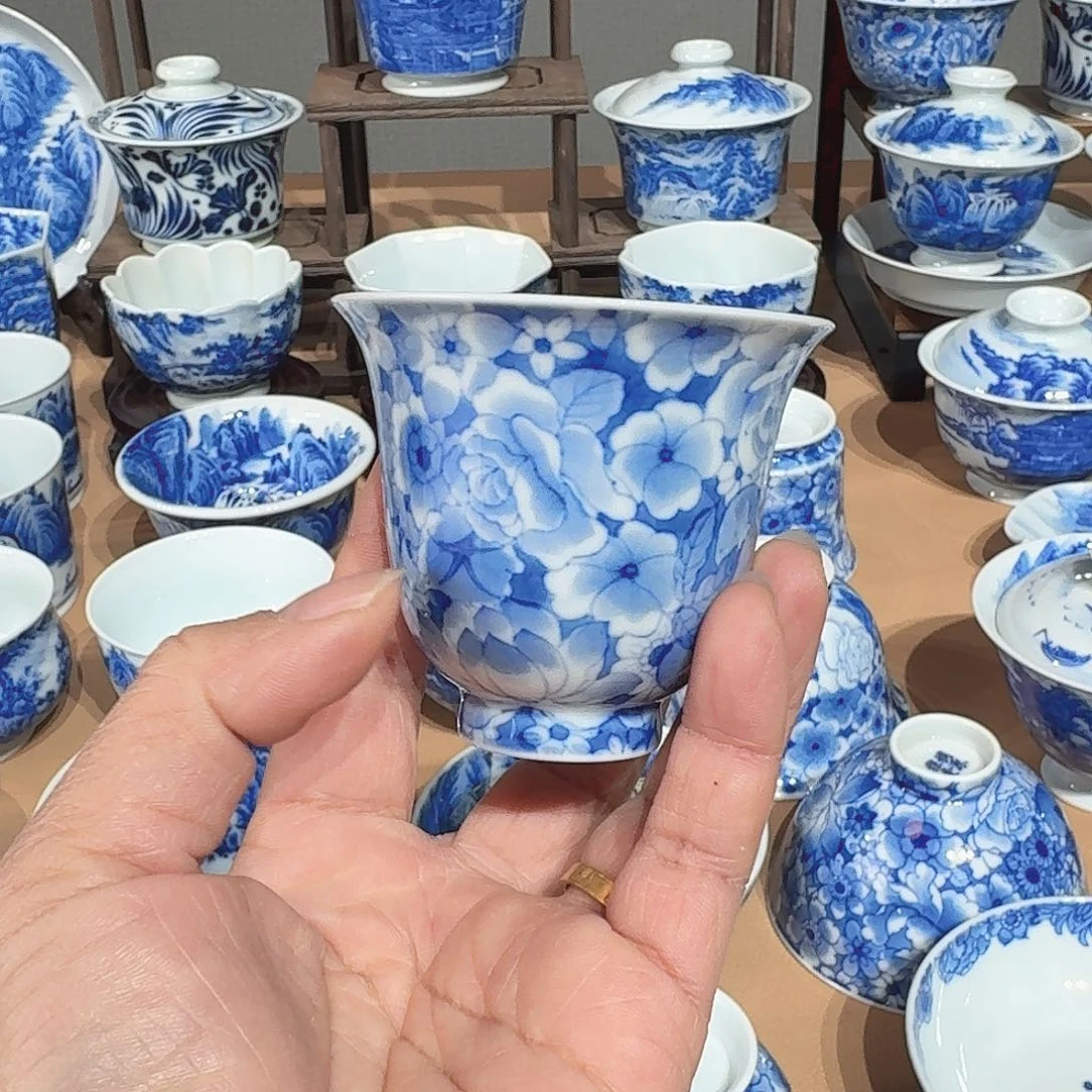 景德镇纯手绘单杯微瑕