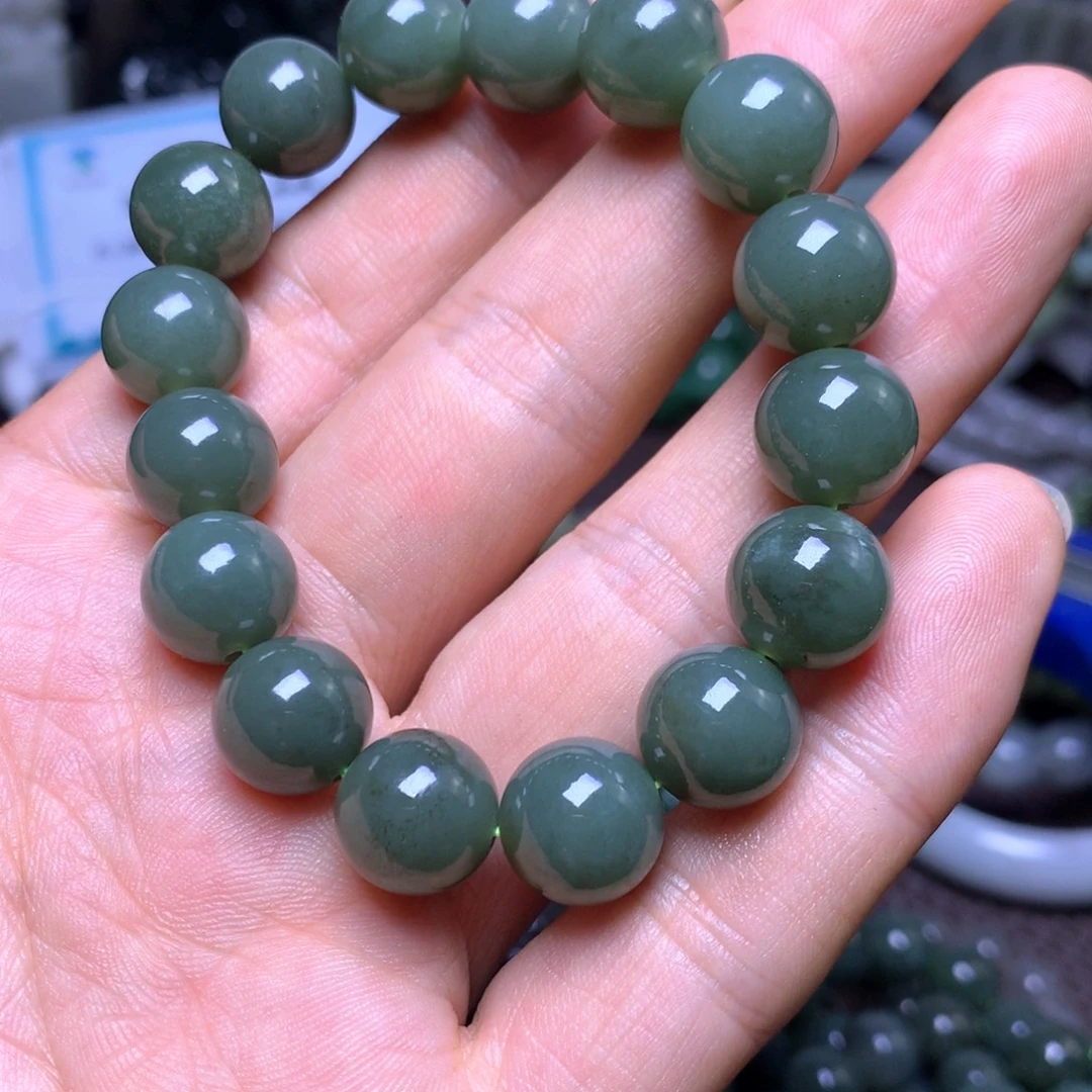 和田玉未镶嵌手链12