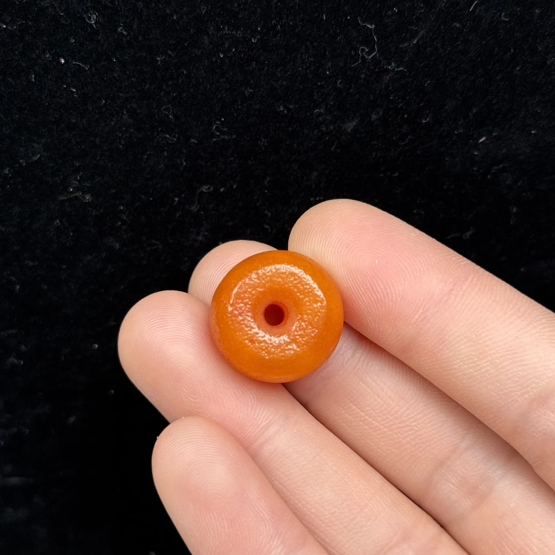 Y6484天然原矿蜜蜡 老蜡墩子 17.4*12.6mm抖音基地质检发货