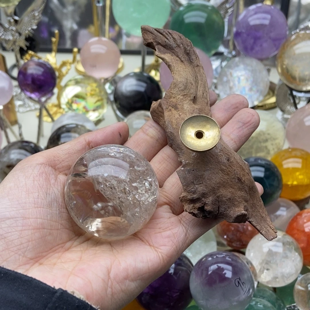 烟晶摆件未镶嵌若****0水晶