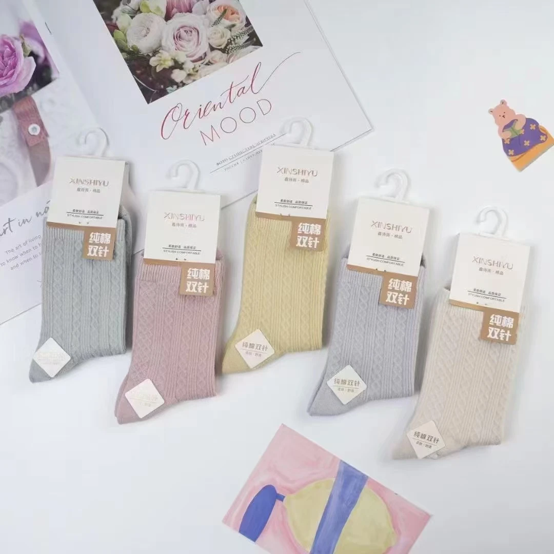 双针袜秋冬棉袜 长筒 防臭吸汗 长袜 保暖冬款 男士女士情侣