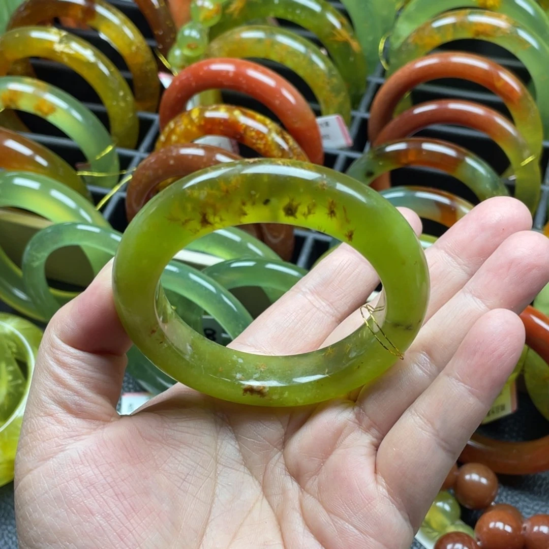 未镶嵌蛇纹石玉手镯