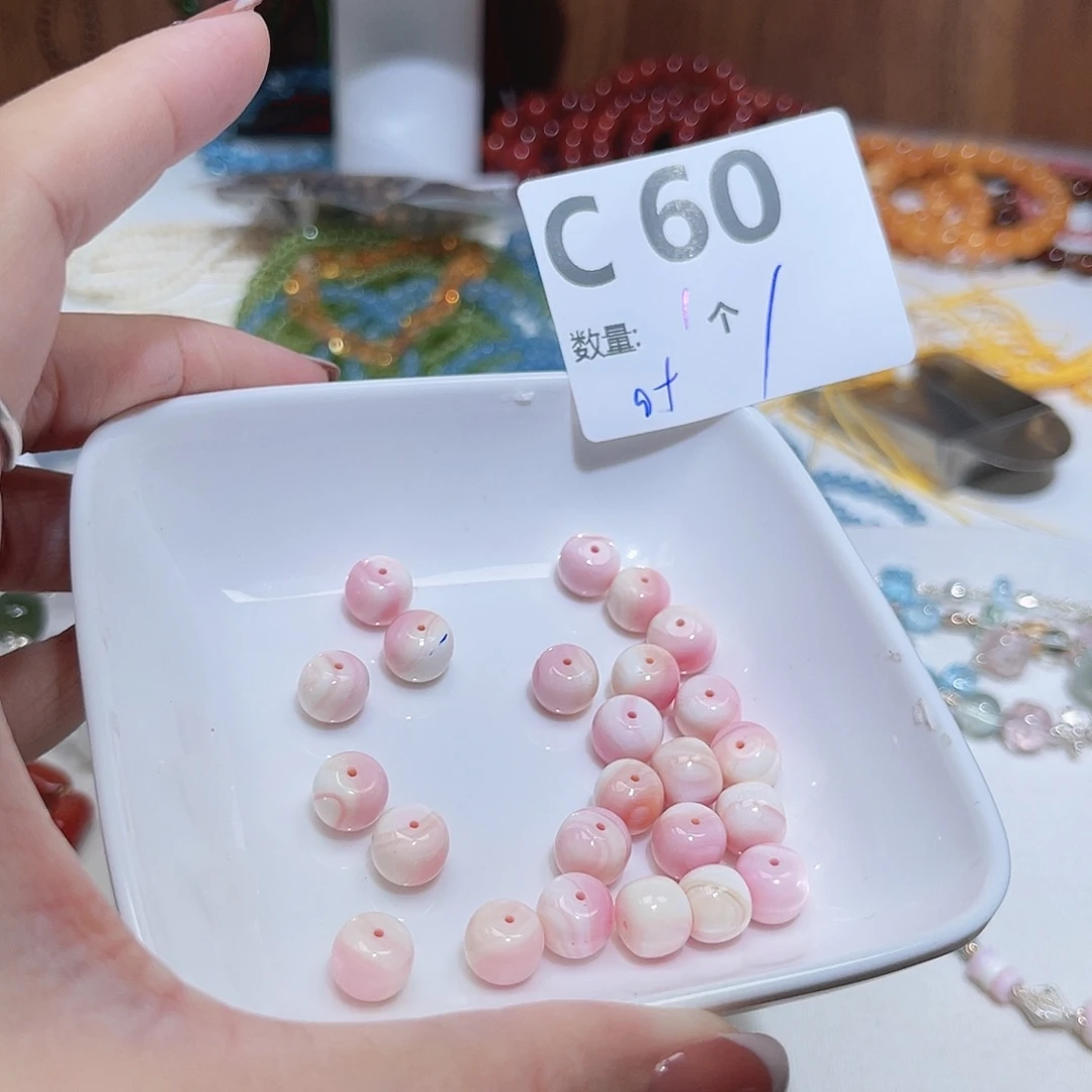 银S925镶嵌珠宝半成品水晶C60。