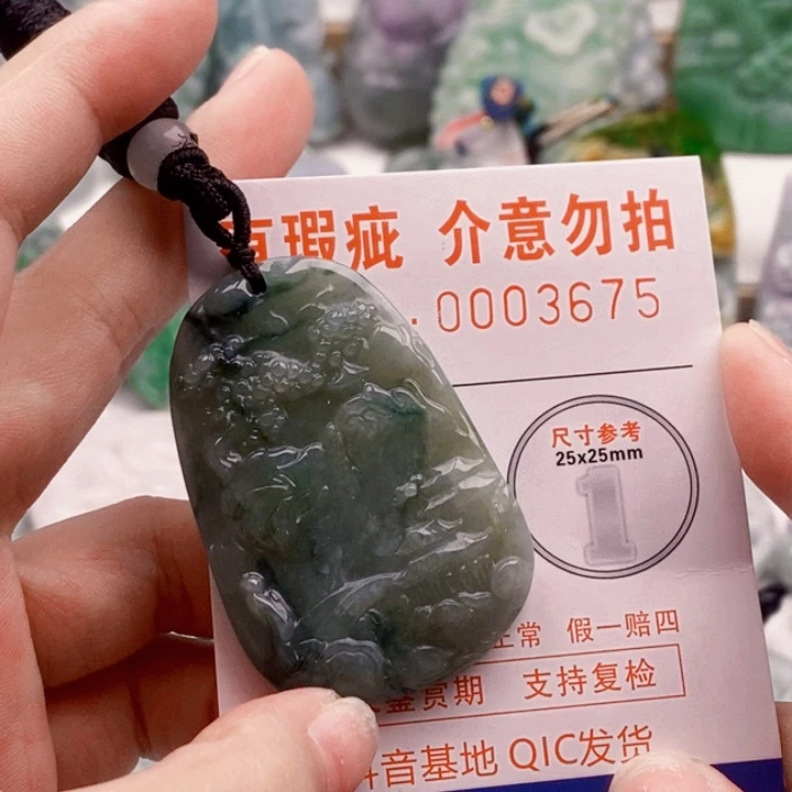 翡翠未镶嵌颈饰11111111