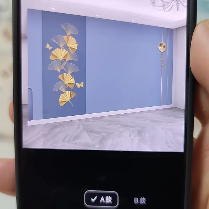 青***哥客厅电视墙壁画壁布