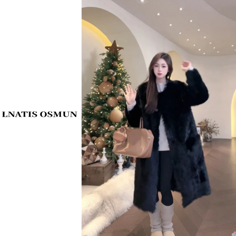 LNATIS OSMUN  | 冷艳继承人  长款托卡羊皮毛一体件套52396