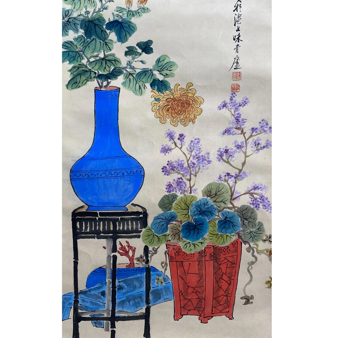 DY5905孔先生 花鸟 纸本95*46 2060