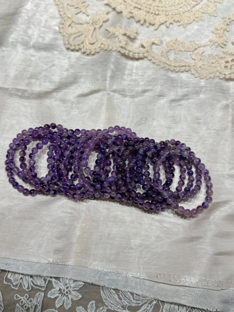 天然紫发超七手串 多样性发一 G689