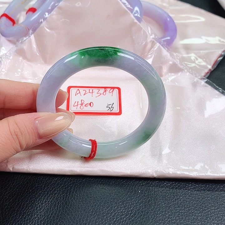 未镶嵌手镯翡翠A24389ccvvv