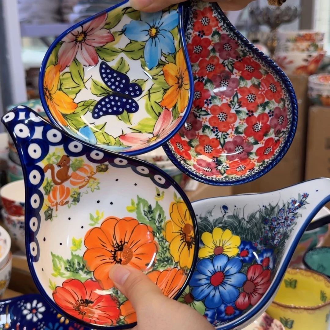 陶瓷外贸勺托4只看图