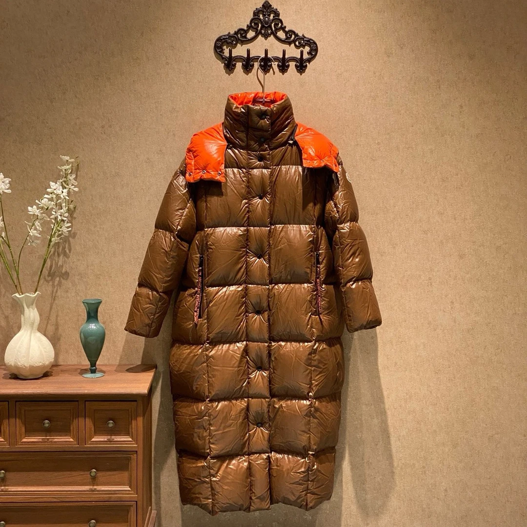 未使用 MONCLER Parnaiba爆款徽标logo长款羽绒服/1码/38695