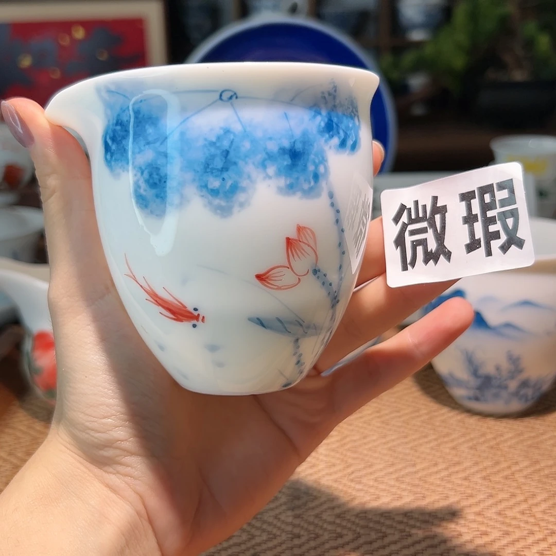 【闪购商品】微瑕 手绘 公道杯