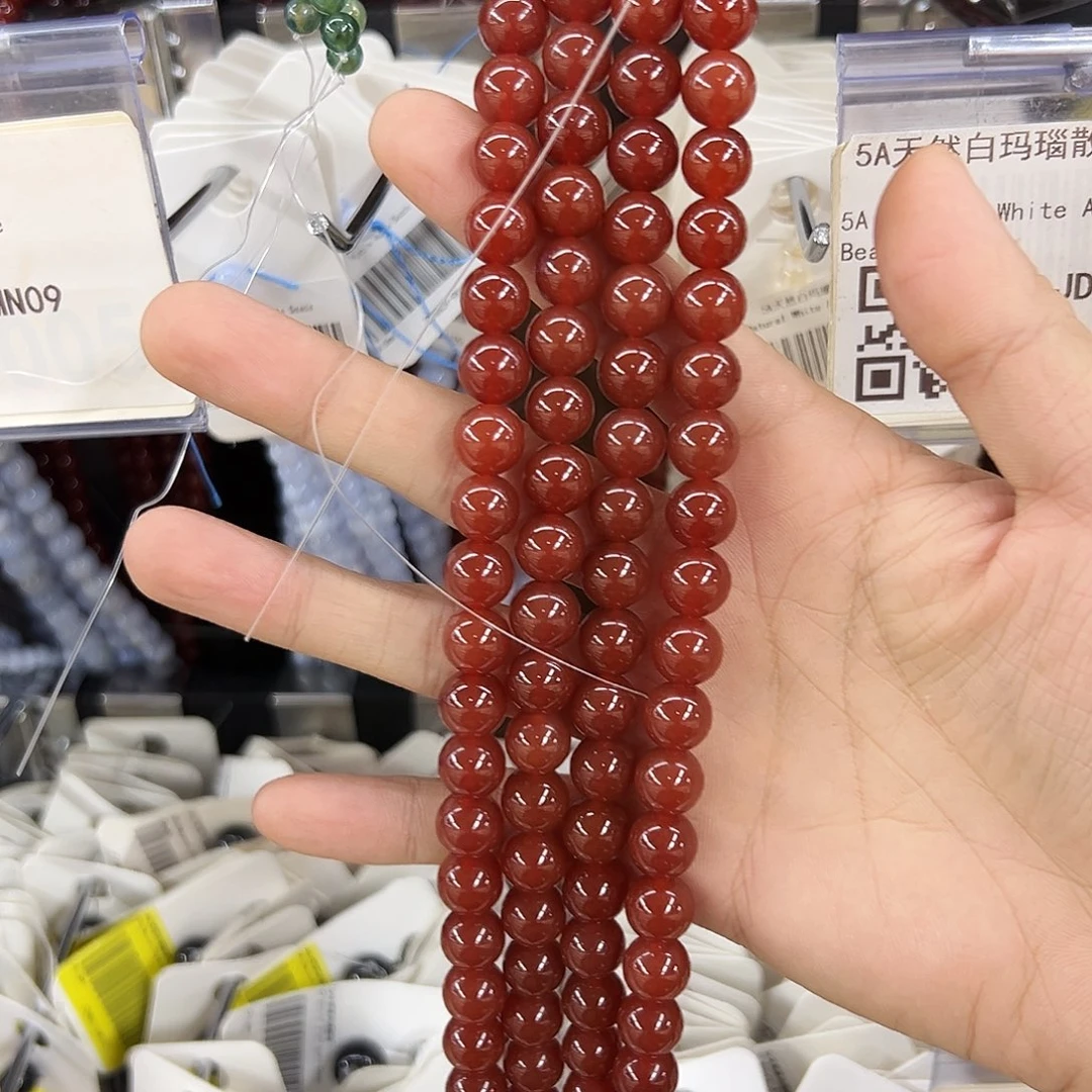 水晶未镶嵌手链卡10双圈红玛瑙